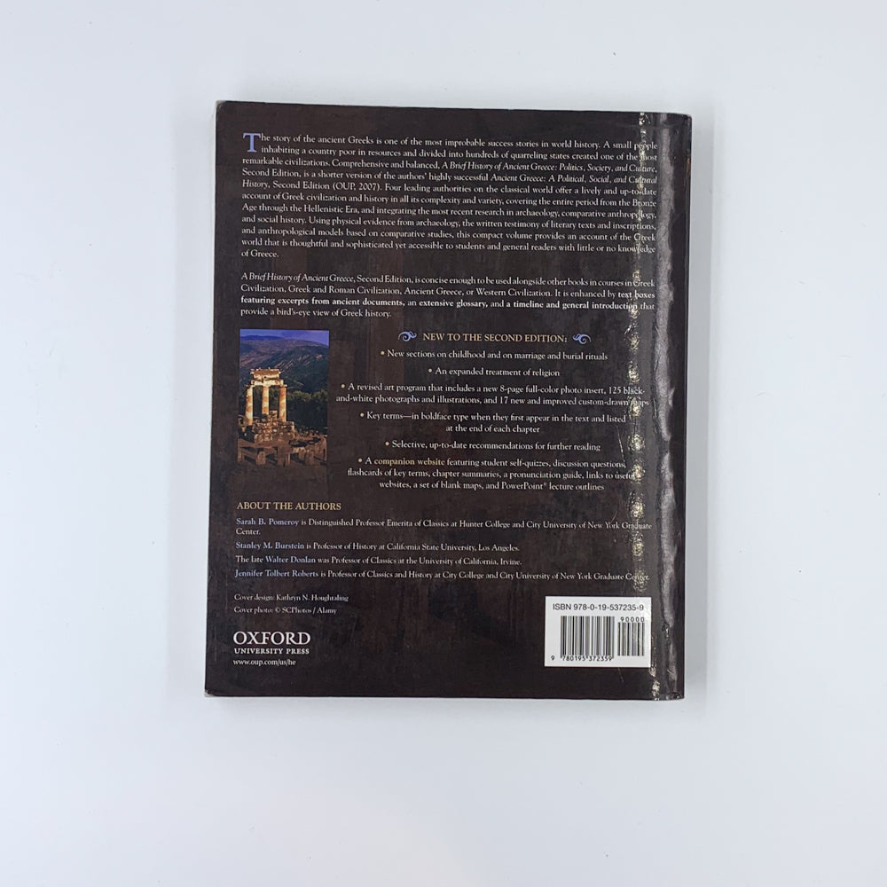 A Brief History of Ancient Greece: Politics, Society and Culture - Sarah B. Pomeroy, Stanley M. Burstein, Walter Donlan & Jennifer T. Roberts