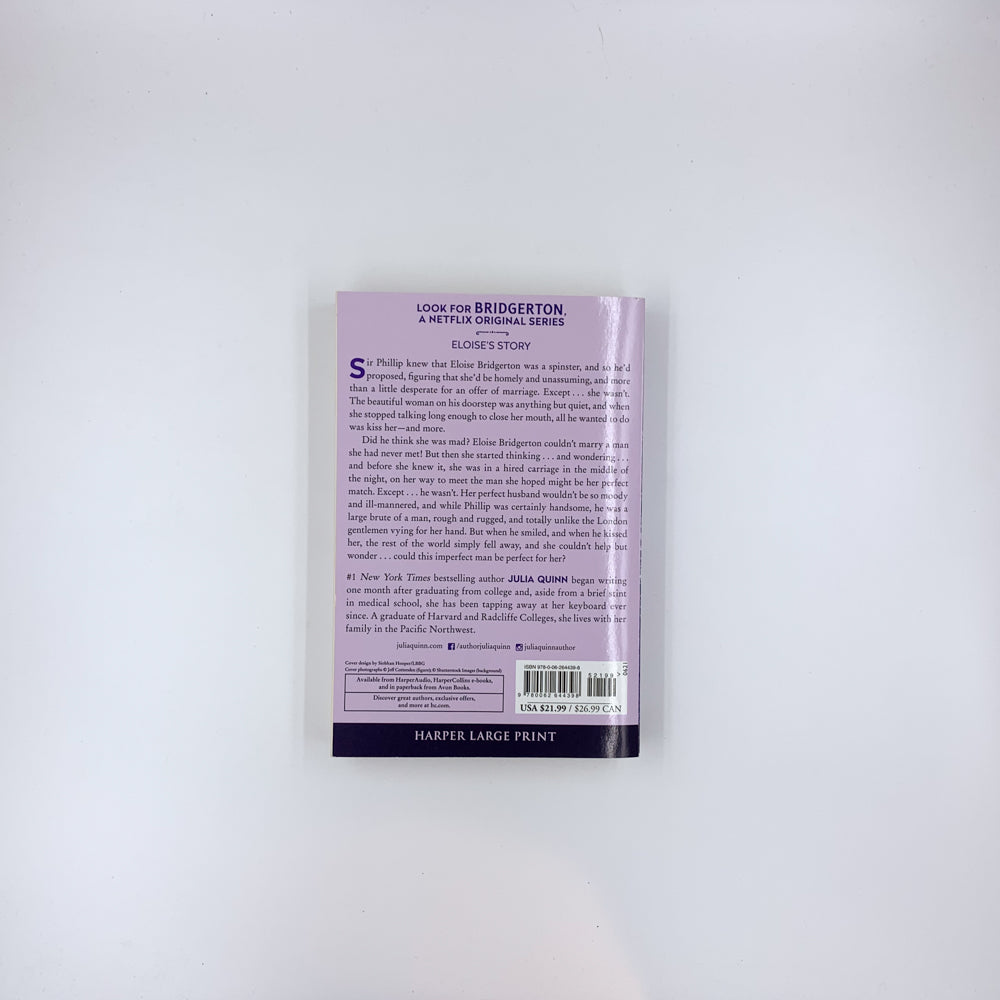 (Bridgertons #5) To Sir Phillip, With Love - Julia Quinn (Large Print Edition)