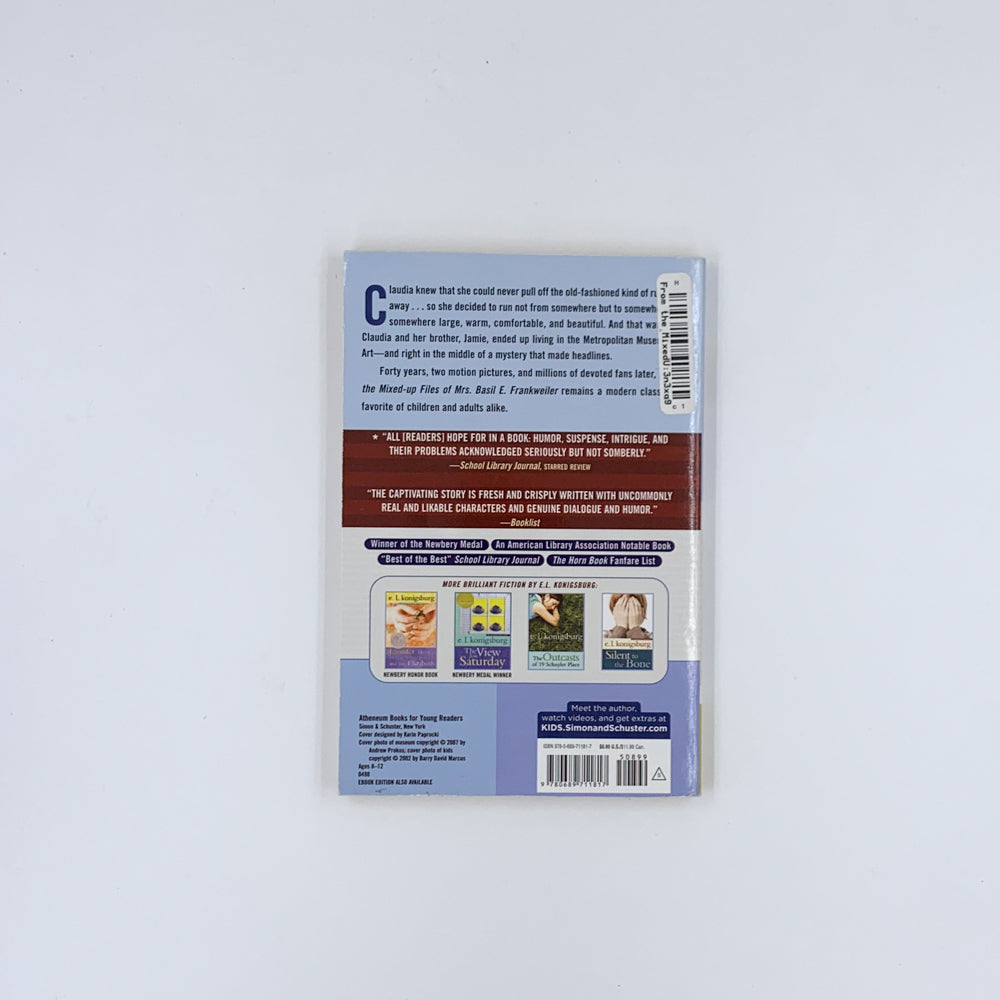 From the Mixed-Up Files of Mrs. Basil E. Frankweiler - E.L. Konigsburg