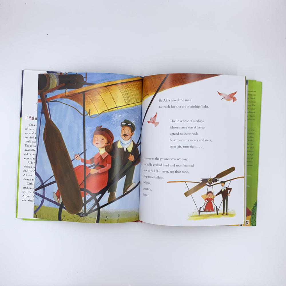 The Flying Girl: How Aida de Acosta Learned to Soar - Margarita Engle & Sara Palacios