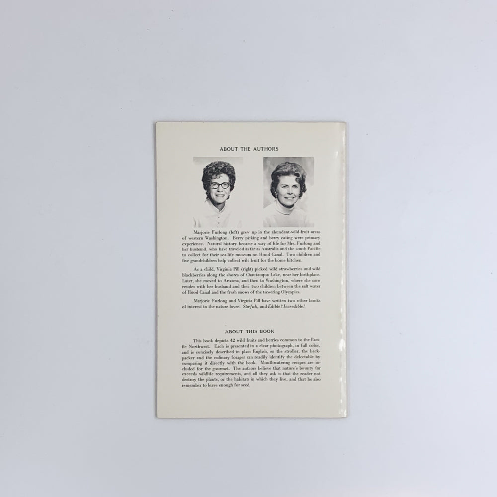 Wild Edible Fruits and Berries - Marjorie Furlong & Virginia Pill (SIGNED)