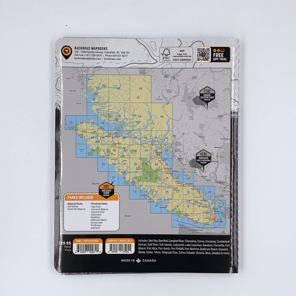 Backroad Mapbooks: Vancouver Island BC - 10th Edition Backroad Mapbooks