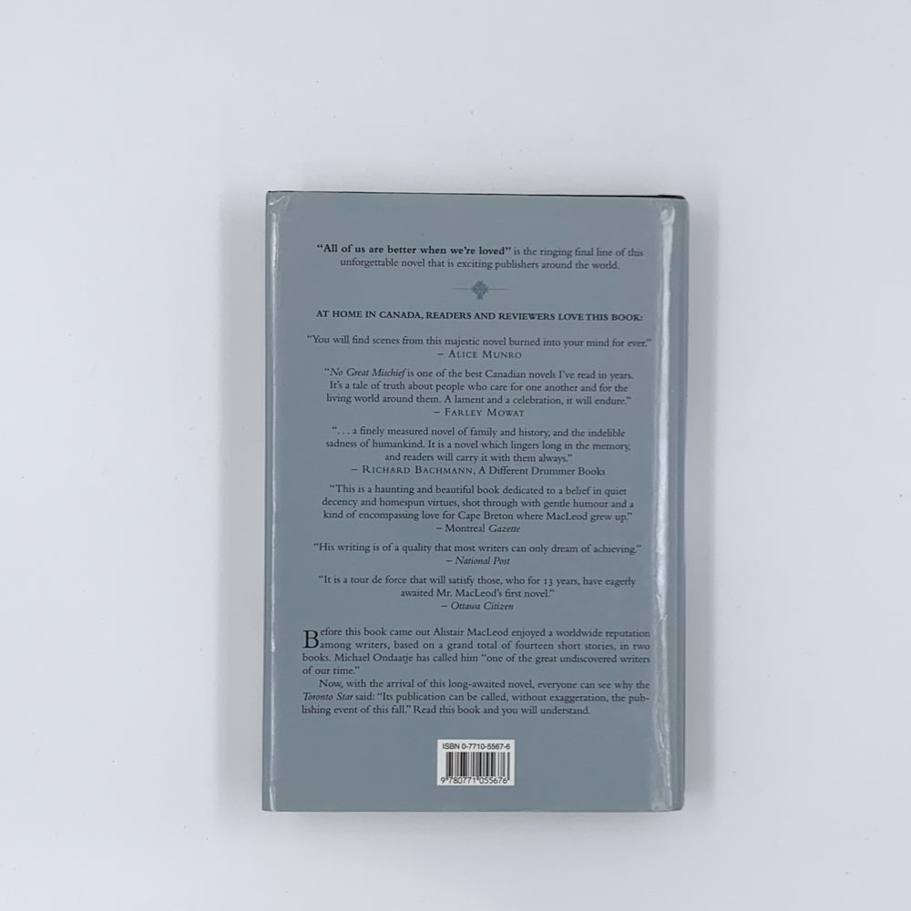 No Great Mischief - Alistair MacLeod