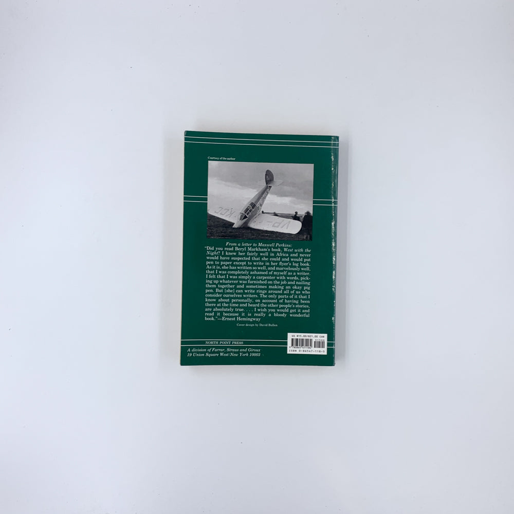 West with the Night - Beryl Markham (North Point Press Ed.)