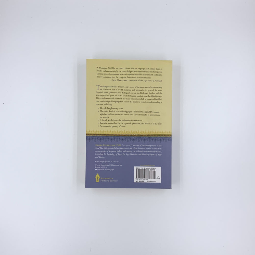 Le Bhagavad-Gita : Une nouvelle traduction - Georg Feuerstein (Traducteur), Brenda Feuerstein (Traductrice)