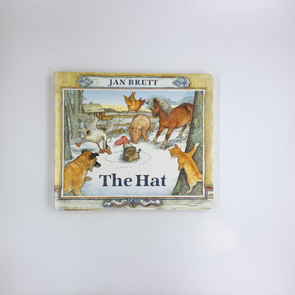 The Hat - Jan Brett (oversize board book)