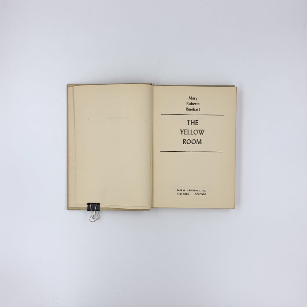 The Yellow Room - Mary Roberts Rinehart