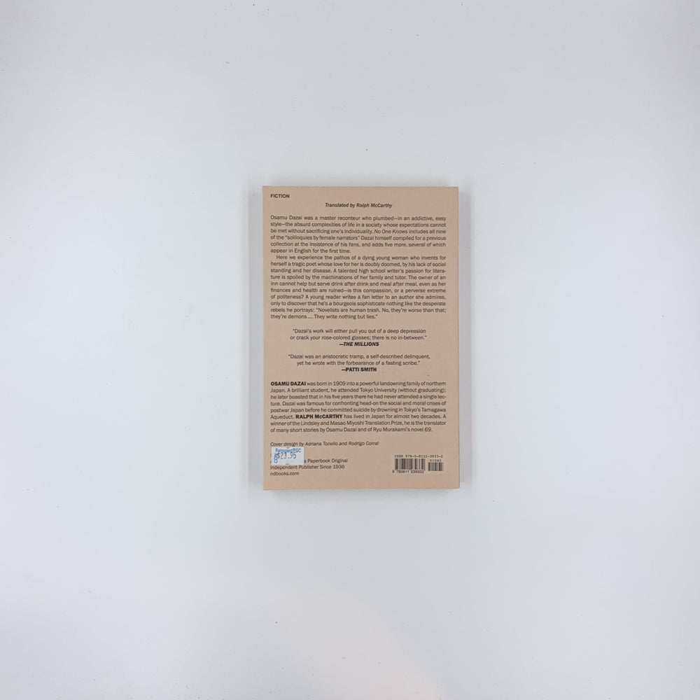 No One Knows: Stories - Osamu Dazai