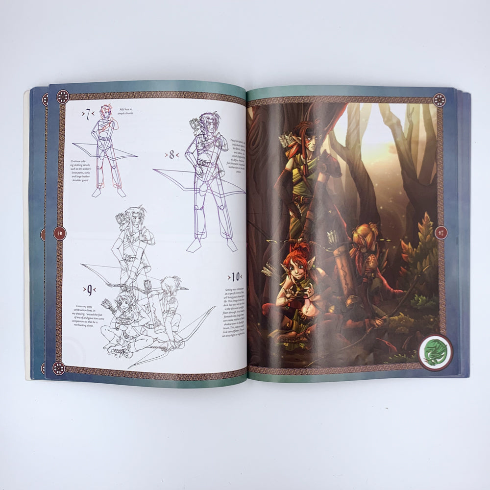 Dragon Art Fantasy Characters: How to Draw Fantastic Beings and Incredible Creatures  - Jessica Peffer