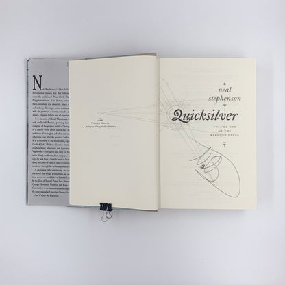 (The Baroque Cycle #1) Quicksilver - Neal Stephenson (SIGNED)