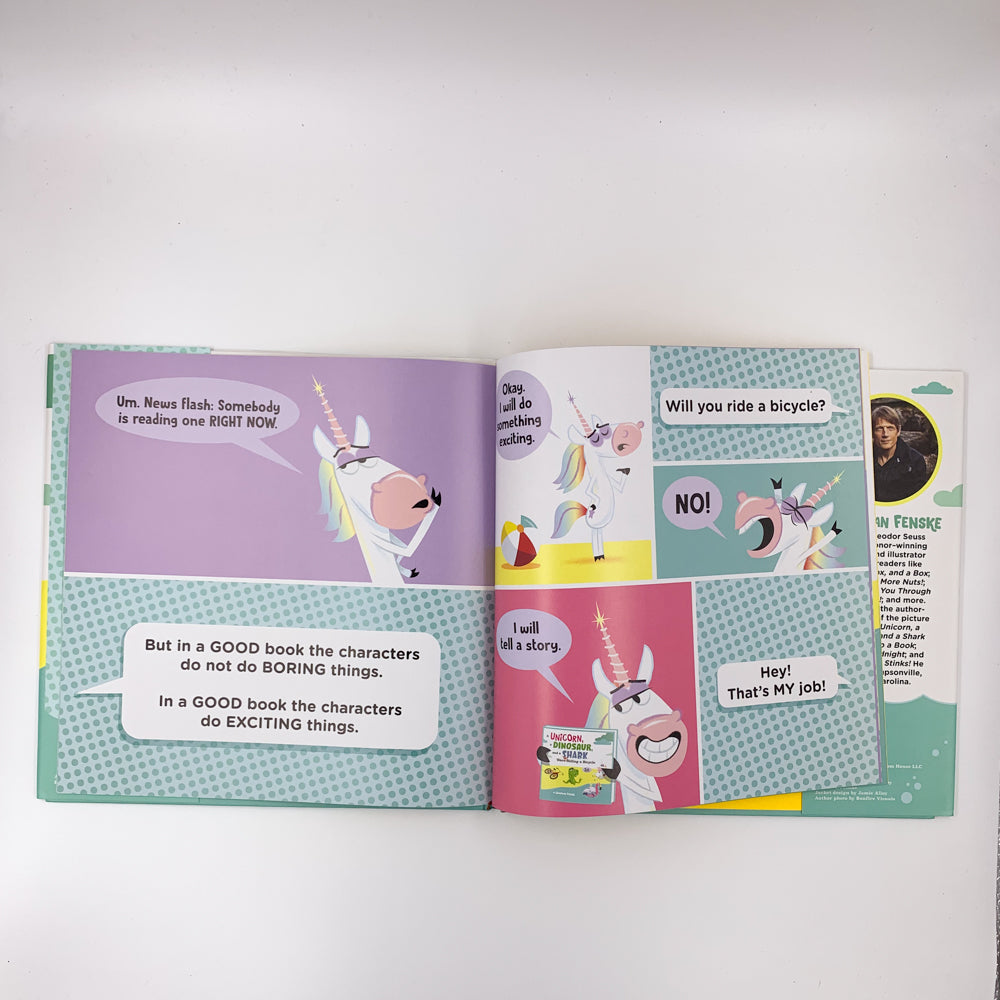 A Unicorn, a Dinosaur, and a Shark Were Riding a Bicycle - Jonathan Fenske