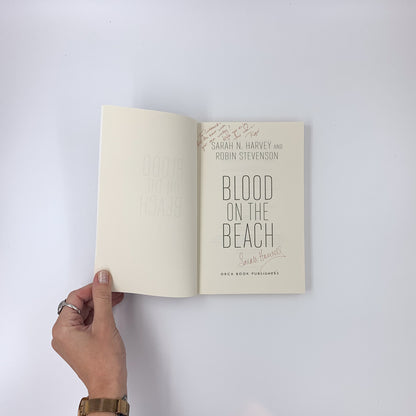 Blood on the Beach - Sarah N. Harvey & Robin Stevenson (SIGNED)