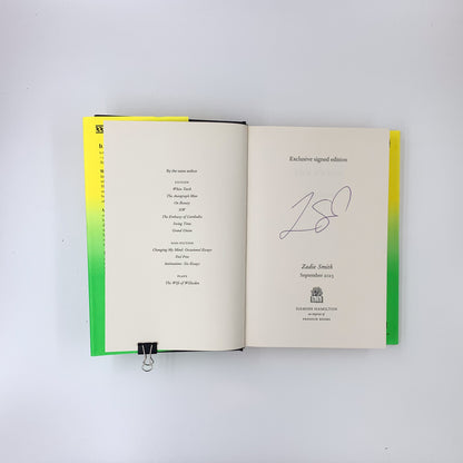 The Fraud - Zadie Smith (Special SIGNED edition)