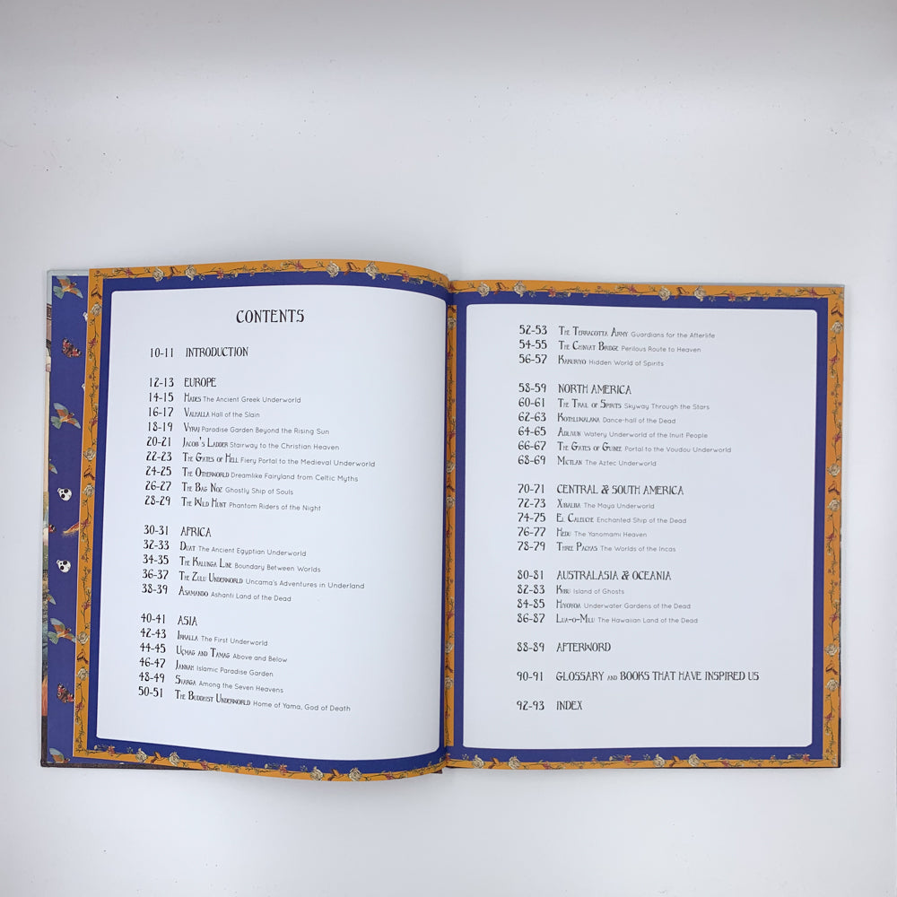 An Atlas of Afterlives: Discover Underworlds, Otherworlds and Heavenly Realms - Emily Hawkins & Manasawii