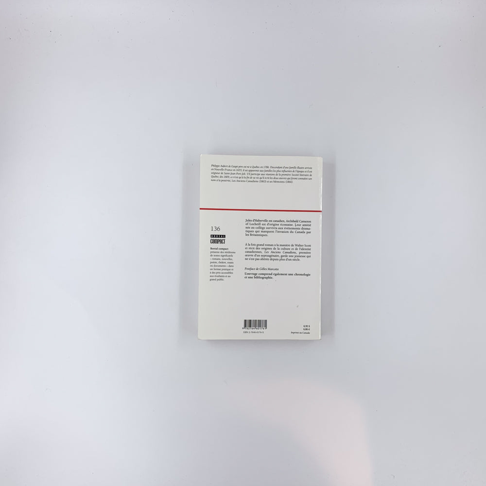 Les anciens canadiens - Philippe A. de Gaspé père