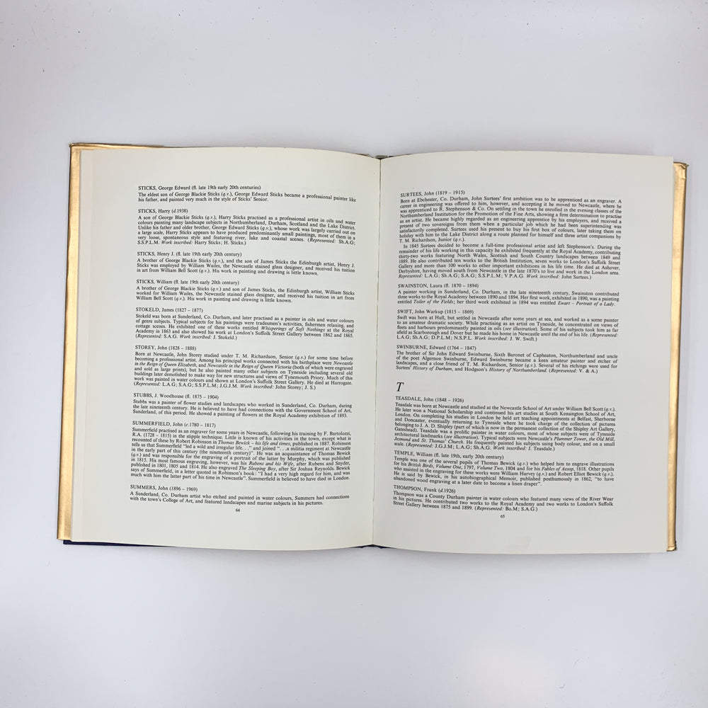 The Artists of Northumbria: A Dictionary of Northumberland and Durham Painters, Draughtsmen and Engravers, born 1647 - 1900 - Marshall Hall