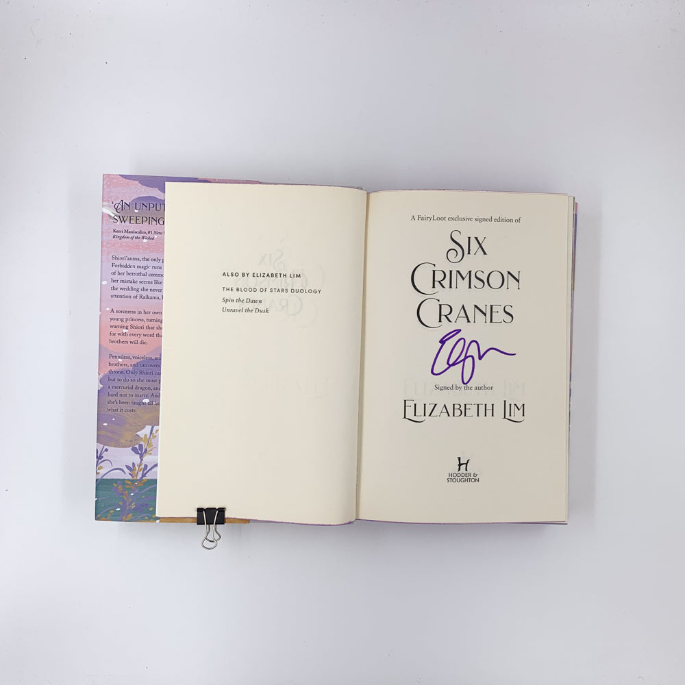 Six Crimson Cranes - Elizabeth Lim (SIGNED)