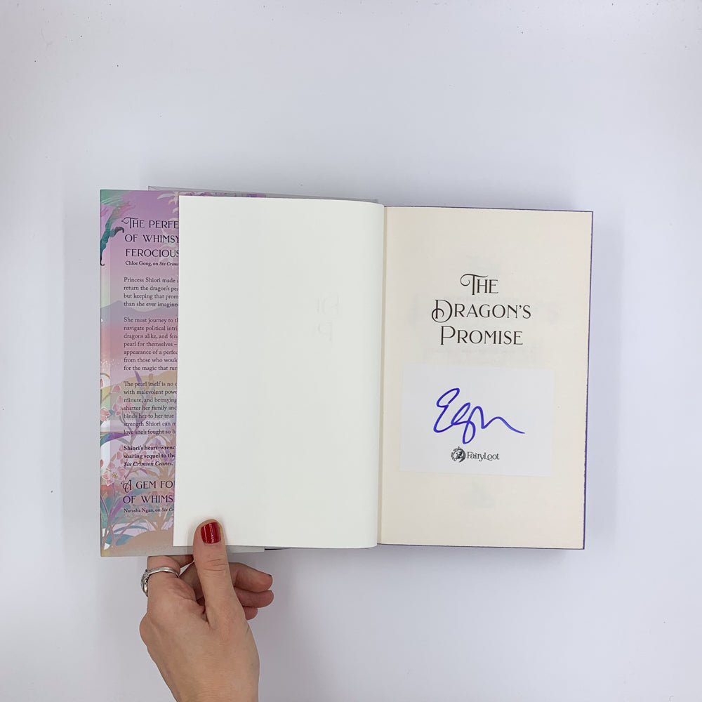 (Six Crimson Cranes #2) The Dragon's Promise - Elizabeth Lim (SIGNED)