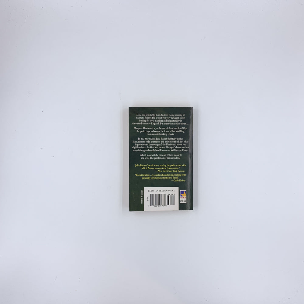 The Third Sister: A Continuation of Jane Austen's Sense and Sensibility - Julia Barrett