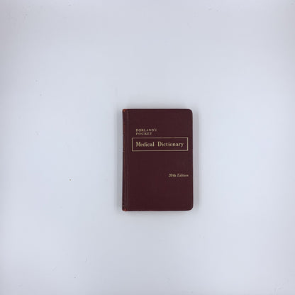 Dictionnaire médical de poche de Dorland (20e édition)