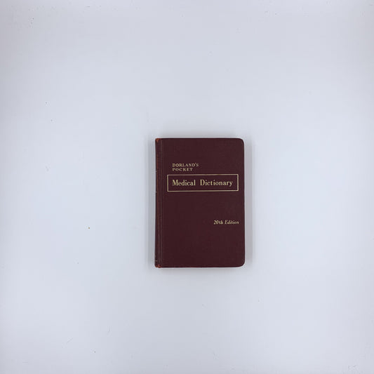 Dorland's Pocket Medical Dictionary (20th edition)