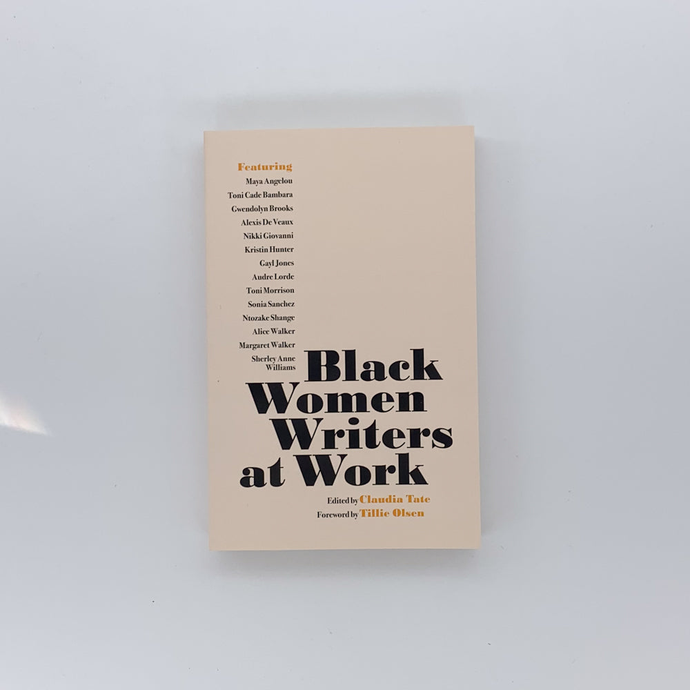 Black Women Writers at Work - Claudia Tate & others