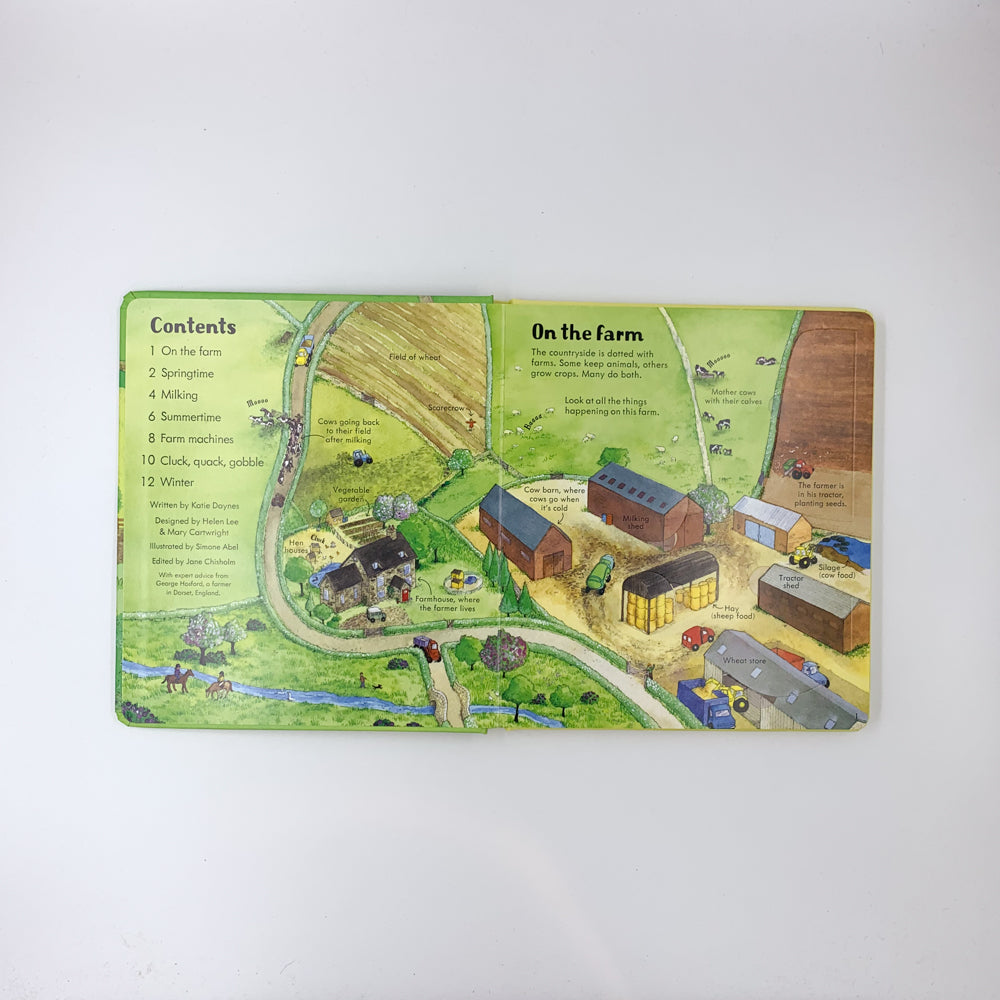 Regarde à l'intérieur d'une ferme : Un magnifique livre à rabats - Katie Daynes & Simone Abel