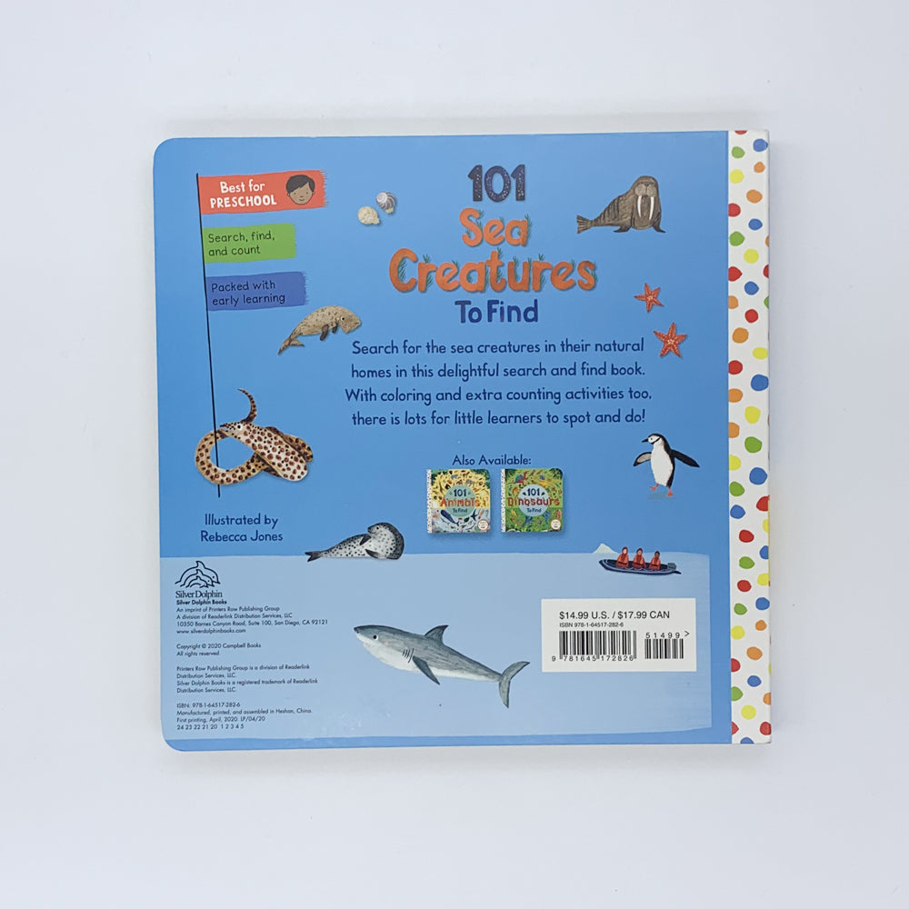 Search Creatures 101 Sea Creatures to Find (Search and Find) - Rebecca Jones – Terrier Books
